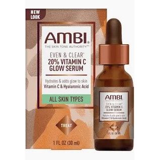 Mill's Beauty Supply Ambi Even & Clear 20% Vitamin C Glow Serum Skin Care Products