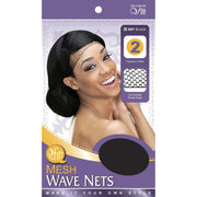 Mill's Beauty Supply Qfitt Mesh Wave Nets - 2pk Hair Nets