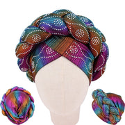 Mill's Beauty Supply Fashion Brand - Rhinestone Head Wrap/ Turban Head Wrap