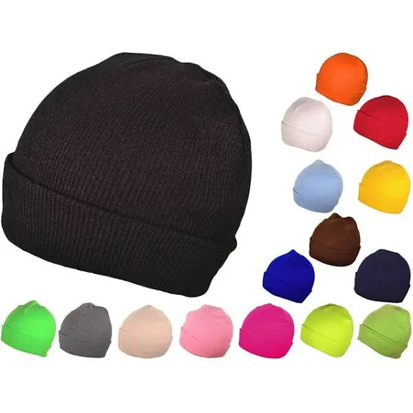 Mill's Beauty Supply Plain Skull Beanie Hat, (1 pc) Accessories