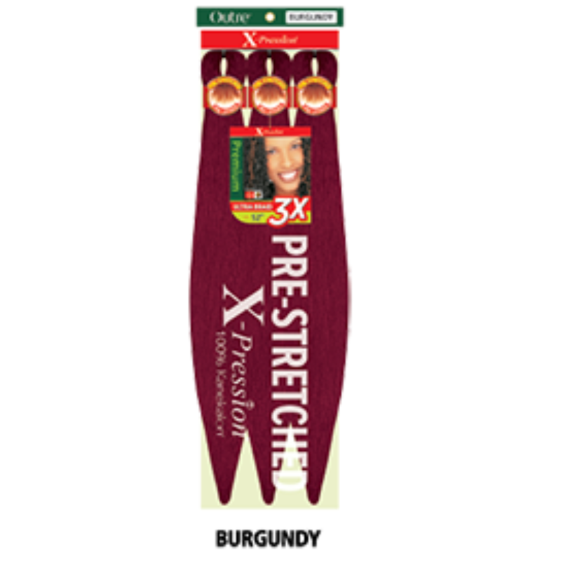 Mill's Beauty Supply Outre X-Pression Pre-Stretched Ultra Braid 3X Pack - 52" Hair Extensions