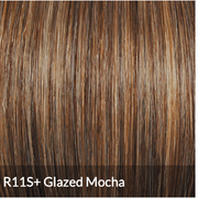 VIP Extensions Short Textured Pixie Cut Wig Color R11S+ Glazed Mocha - Hairdo Wigs 5 Length Boy Cut Tapered Layers Bangs TRU2LIFE Heat Friendly Synthetic Wig