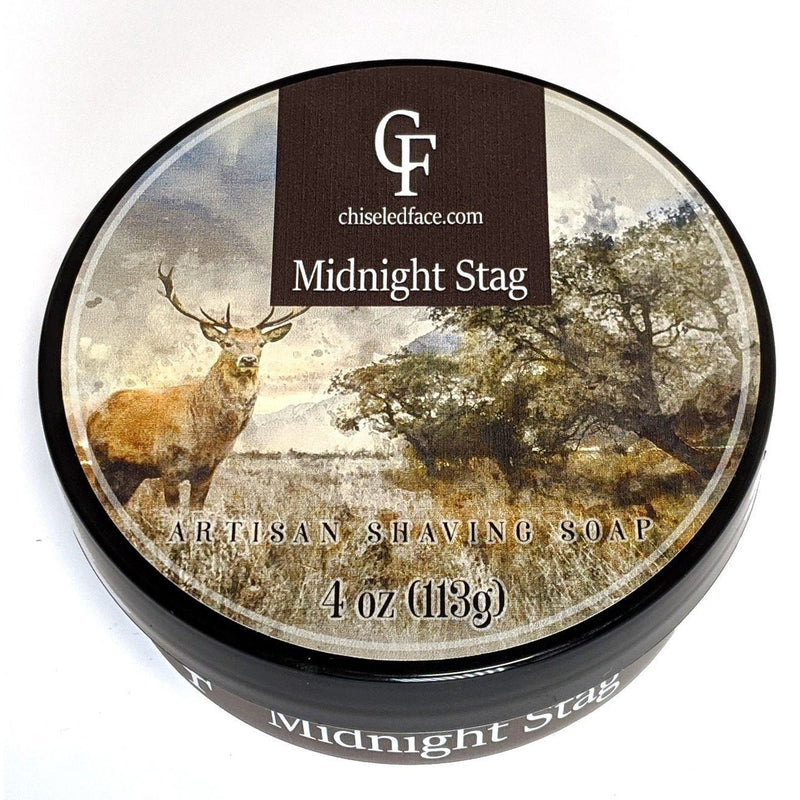 Chiseled Face Silk Tallow Shave Soap - Midnight Stag Shaving Soap