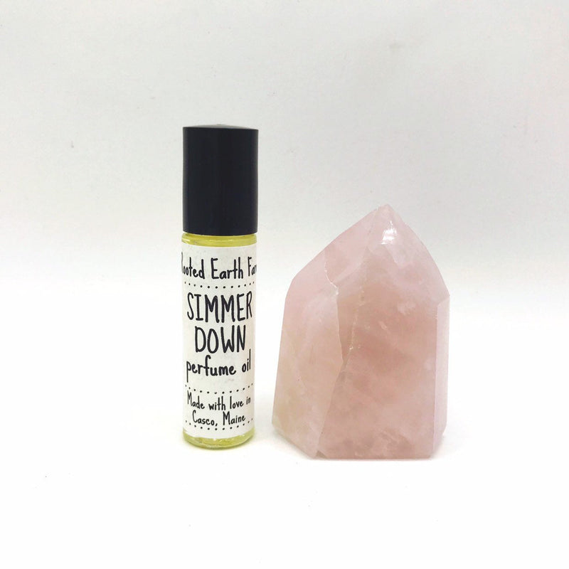 Rooted Earth Farm + Apothecary Simmer Down Perfume Oil Organic Perfumes