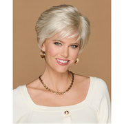 VIP Extensions Simply Classic Short Boy Cut Layered Wig by Hairuwear, Average Cap, Gl15-26SS Buttered Toast Wig