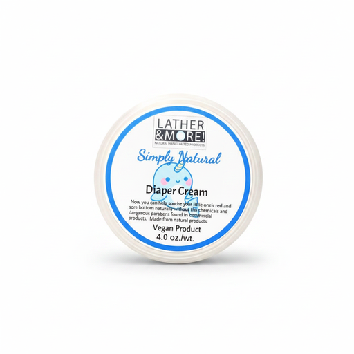 Lather and More! Simply Natural Diaper Cream creams White Smoke
