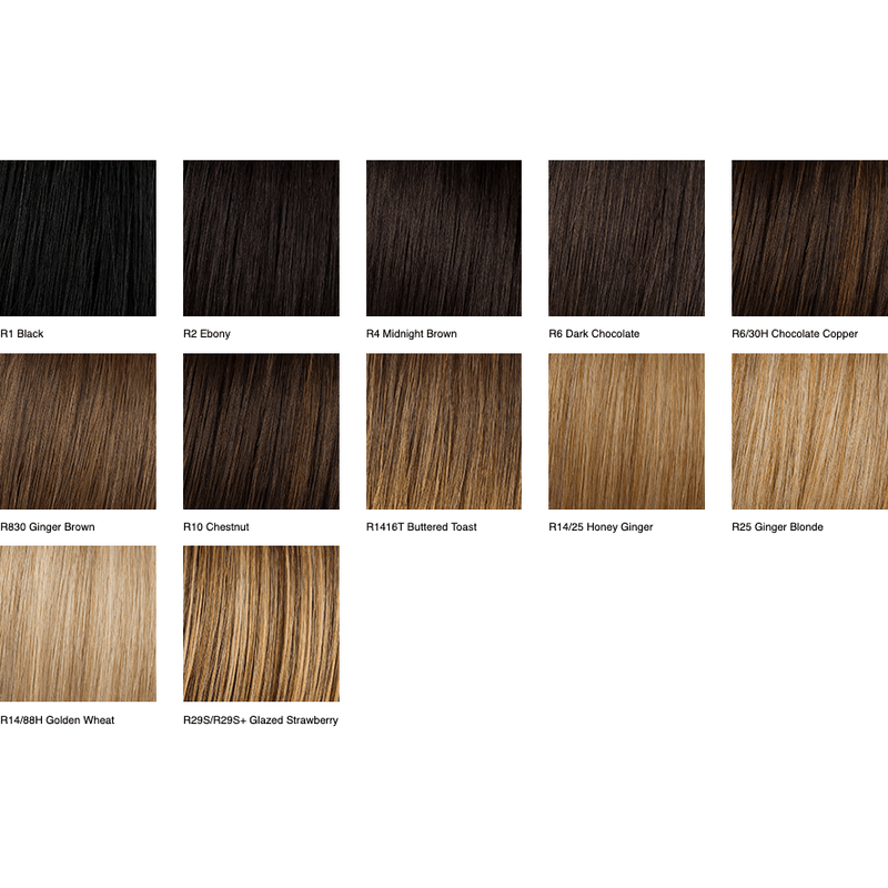 VIP Extensions Hairdo 18" Simply Wavy / Beach Curl Wrap-Around Pony Hair Extension White Smoke R4  Midnight Brown,R10  Chestnut,R25  Ginger Blonde,R6/30H  Chocolate Copper,R1416T Buttered Toast,R1 Black,R2 Ebony,R6 Dark Chocolate,R830 Ginger Brown,R14/25 Honey Ginger,R14/88H Golden Wheat,R29S/R29S+ Glazed Strawberry