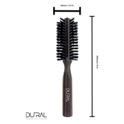 Dural Dural Thermo Ash Wood 10 rows round hair brush with boar bristles Hair Brush