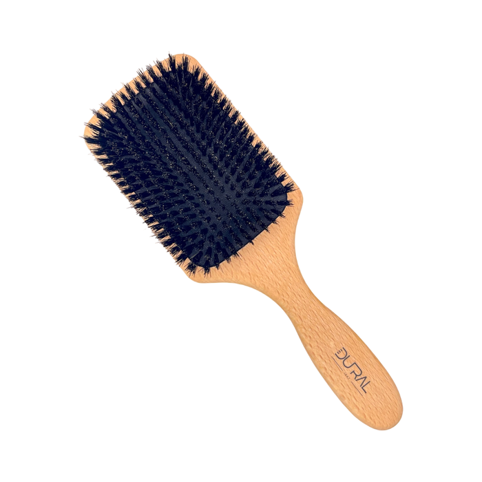 Dural Beech Wood wild boar bristles paddle brush