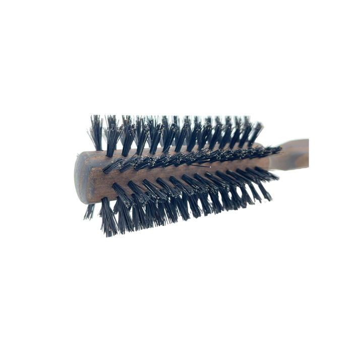 Dural Thermo Ash Wood 10 rows round hair brush with boar bristles