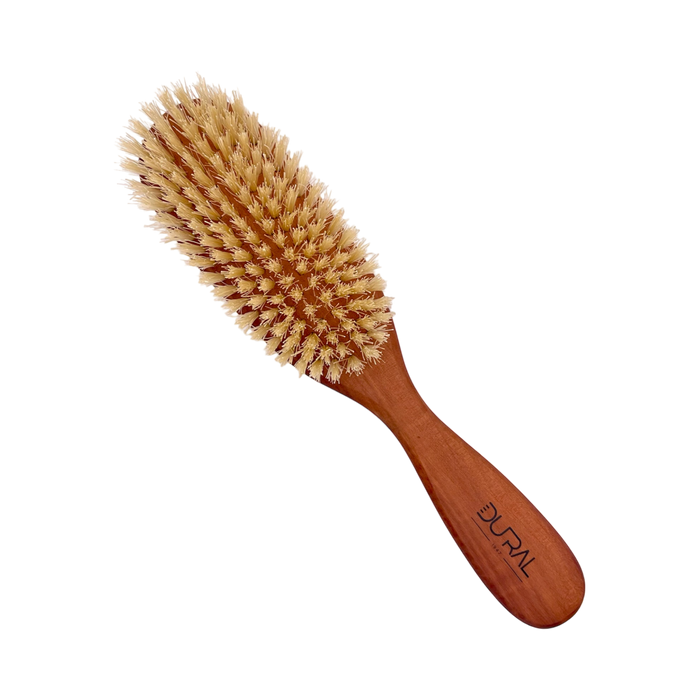 Dural Pear Wood big oval hair brush with natural bristles