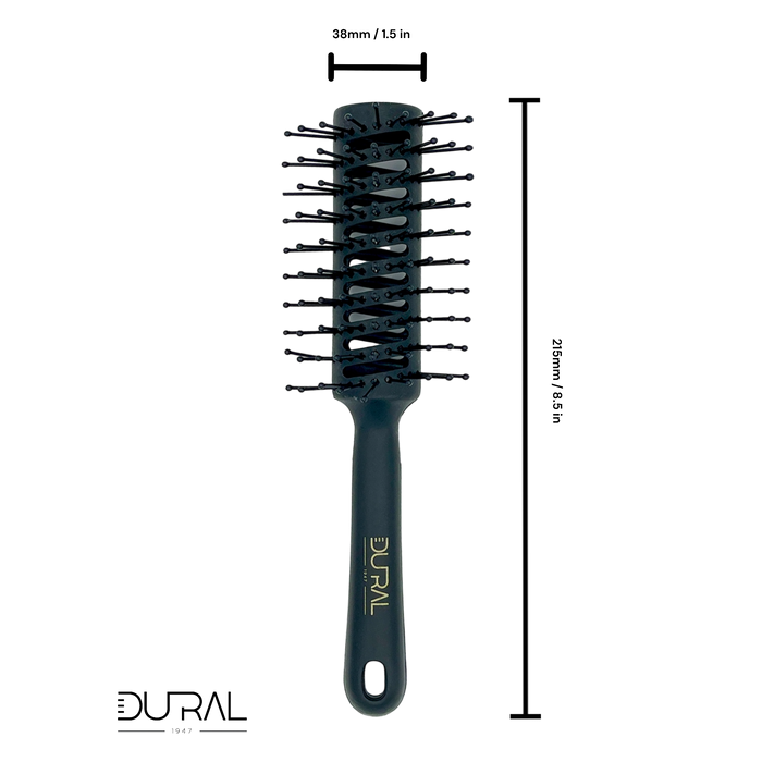 Dural plastic tunnel brush with nylon pins and ball tips