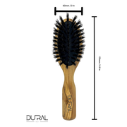 Dural Dural Olive Wood rubber cushion hair brush with boar bristles Hair Brush