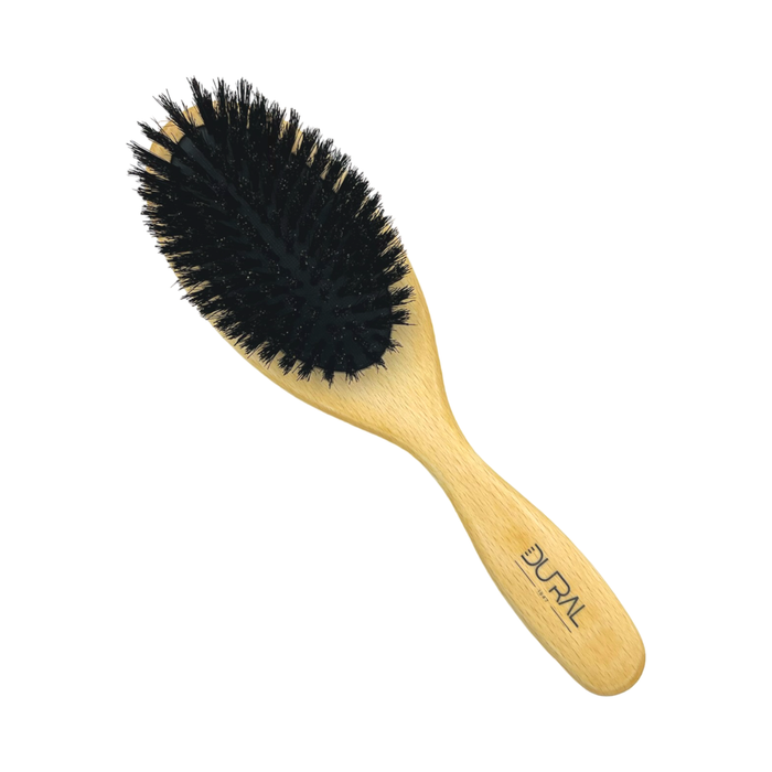 Dural Beech wood rubber cushion hair brush with boar bristles