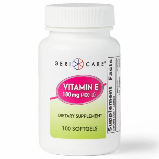 GeriCare Vitamin E Softgels, 180 mg (400 IU) - 100 Count Vitamins & Supplements