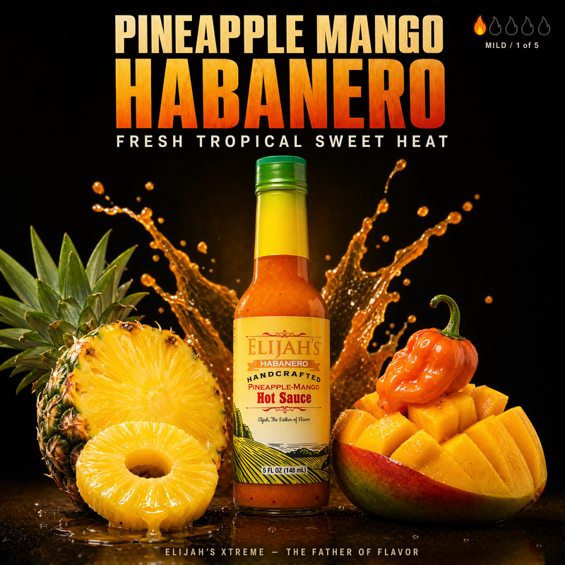 Elijah's Xtreme Pineapple-Mango Habanero Hot Sauce Hot Sauce