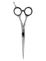 Vip Barber Supply Percu Barber Slim Cut Line Hair Shear Assorted Sizes Cutting Shear White Smoke 5.5'',6'',6.5''