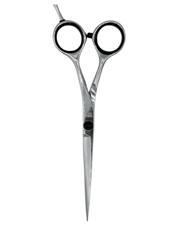 Vip Barber Supply Percu Barber Slim Cut Line Hair Shear Assorted Sizes Cutting Shear White Smoke 5.5'',6'',6.5''