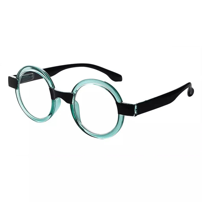 eyekeeper.com Small Colorful Fun Round Reading Glasses Unique Trendy Readers R2007C Eyeglasses