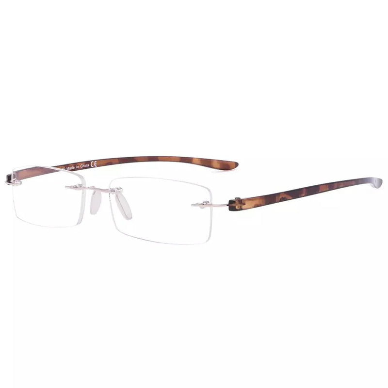 eyekeeper.com Small Lenes Rectangle Reading Glasses Rimless Readers R14001 Eyeglasses