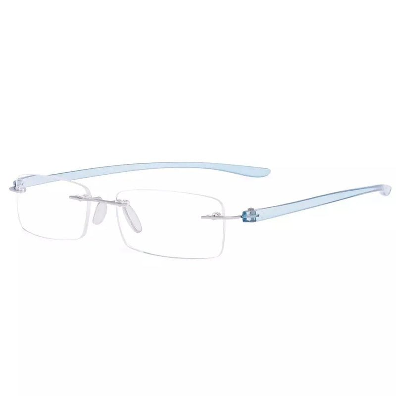 eyekeeper.com Small Lenes Rectangle Reading Glasses Rimless Readers R14001 Eyeglasses