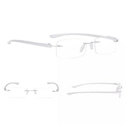 eyekeeper.com Small Lenes Rectangle Reading Glasses Rimless Readers R14001 Eyeglasses