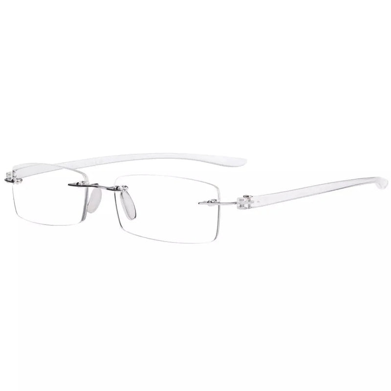 eyekeeper.com Small Lenes Rectangle Reading Glasses Rimless Readers R14001 Eyeglasses