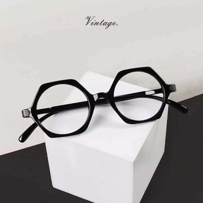 eyekeeper.com Small Vintage Polygon Reading Glasses Classic Geometric Readers R2009 Eyeglasses