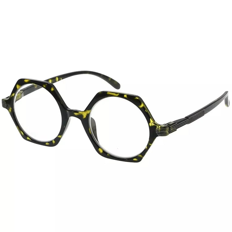 eyekeeper.com Small Vintage Polygon Reading Glasses Classic Geometric Readers R2009 Eyeglasses