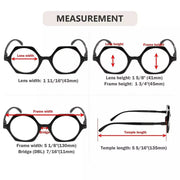 eyekeeper.com Small Vintage Polygon Reading Glasses Classic Geometric Readers R2009 Eyeglasses