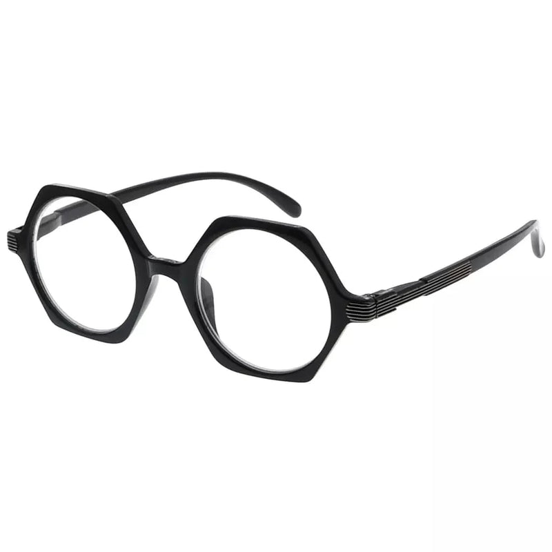 eyekeeper.com Small Vintage Polygon Reading Glasses Classic Geometric Readers R2009 Eyeglasses