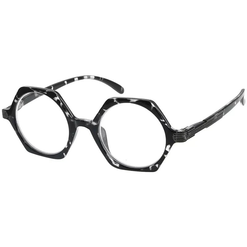 eyekeeper.com Small Vintage Polygon Reading Glasses Classic Geometric Readers R2009 Eyeglasses