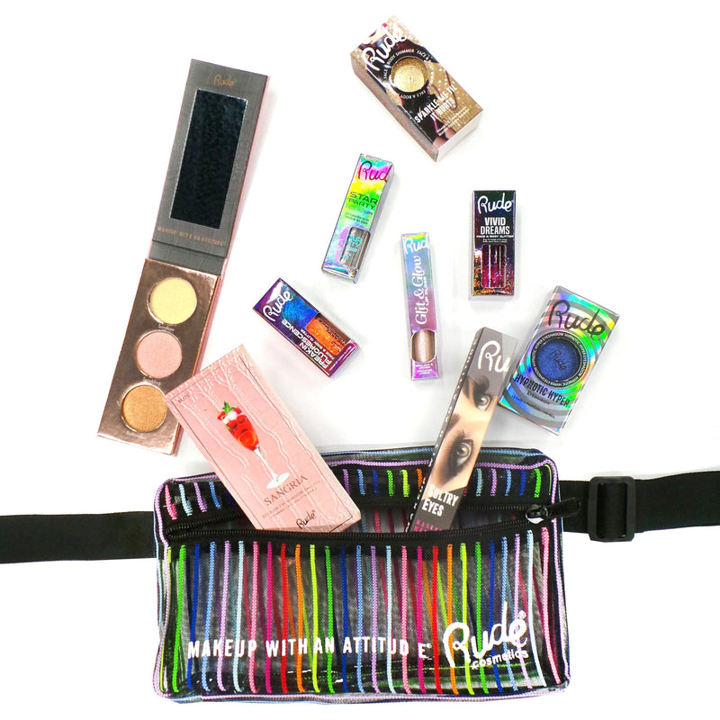 Rude Cosmetics Rude Rainbow Fanny Pack Makeup Cases & Bags