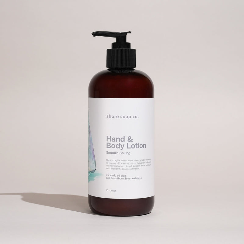 Shore Soap Co. Smooth Sailing Hand & Body Lotion (Amber) Body Lotion Light Gray