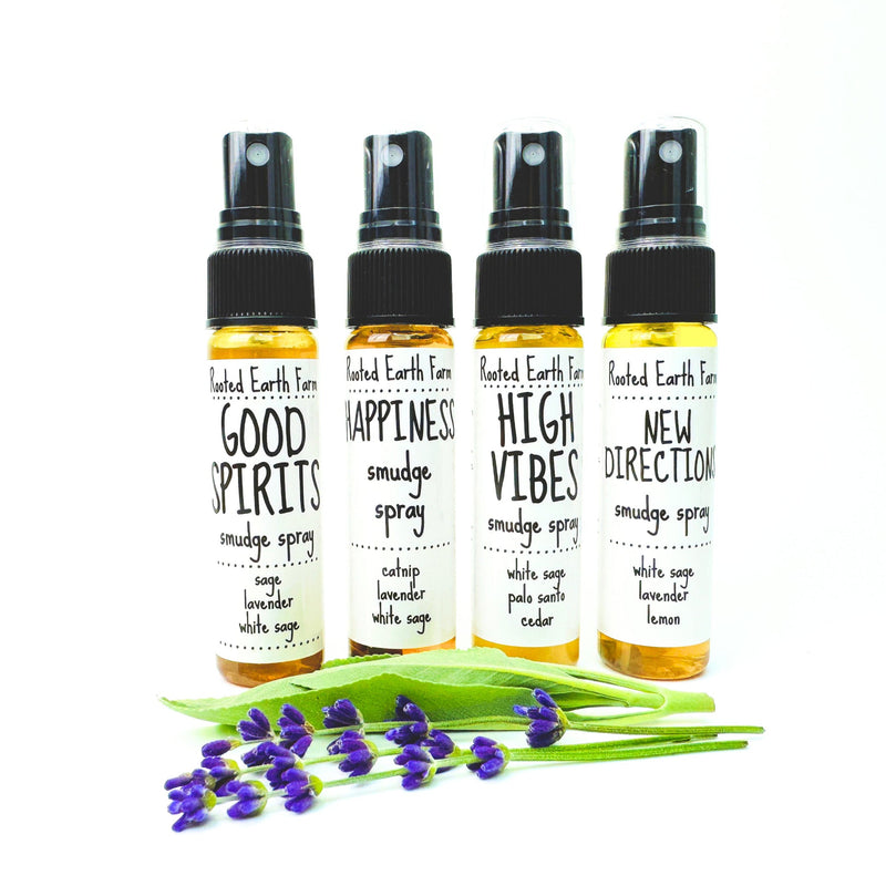 Rooted Earth Farm + Apothecary Smudge Spray Gift Set - 1 oz Smudge Sprays