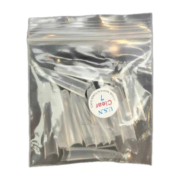 Inail Supply - #07 Usn Tips Coffin - Clear 10/Pack