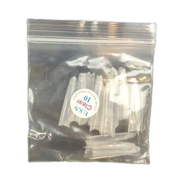 Inail Supply - #10 Usn Tips Coffin - Clear 10/Pack