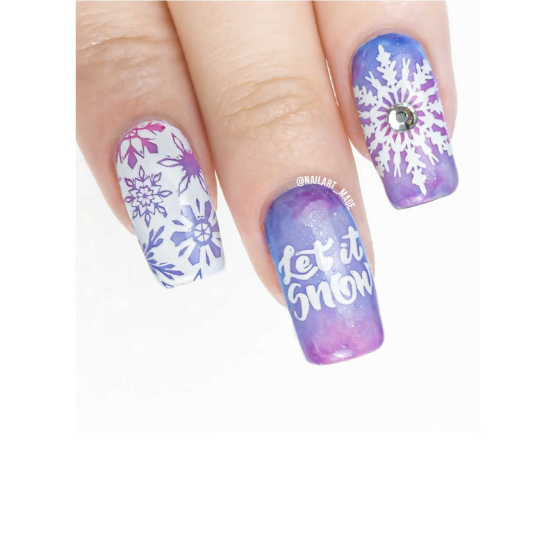 UberChic Beauty Let It Snow Stamping Plate