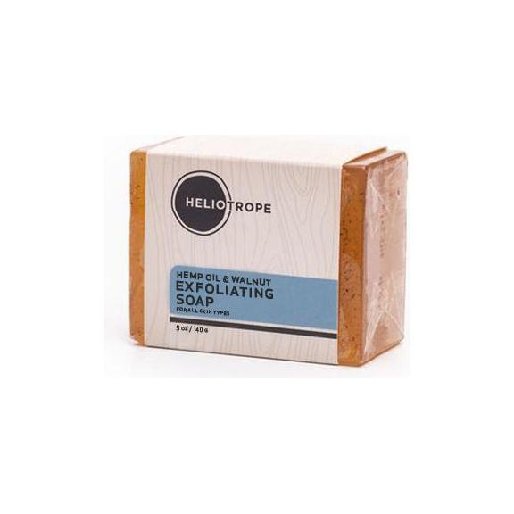 Heliotrope San Francisco Hemp Oil & Walnut Exfoliating Soap Facial Cleanser