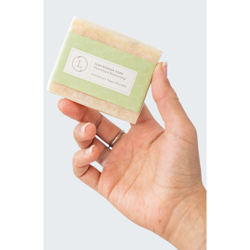 Lizush 2 x Lemongrass Natural Soap Bar, Handmade Body Soap Gift NATURAL SOAP BAR