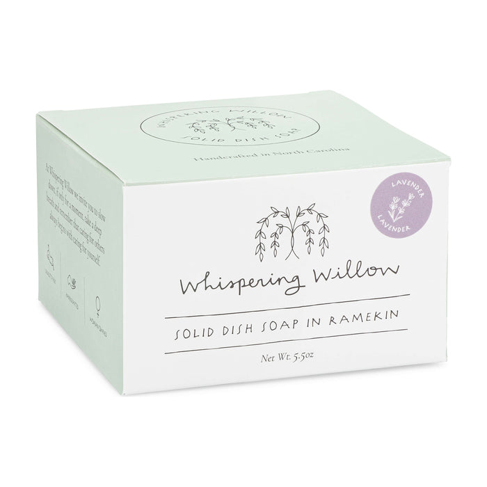 Whispering Willow - Lavender Solid Dish Soap in a Ramekin 4.5oz.