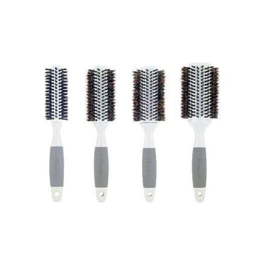 Creative Pro Hair Tools Ceramic Barrel Round Boar Bristle Hair Brush for Thick Hair Hair Brush