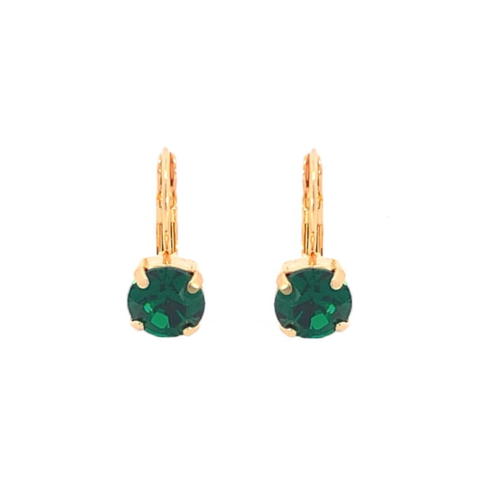 Emerald Crystal Drop Earrings