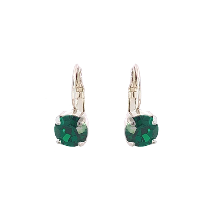 Emerald Crystal Drop Earrings