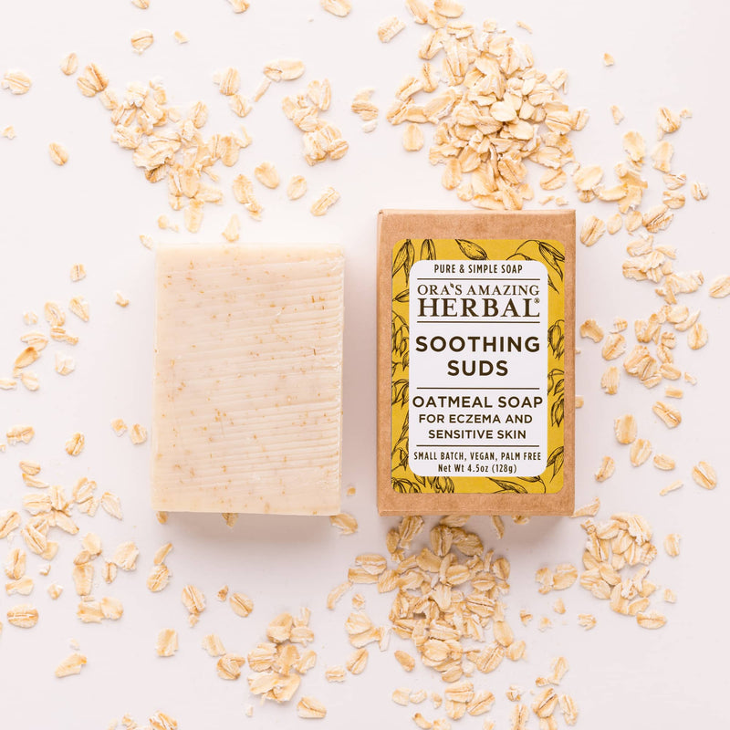 Ora's Amazing Herbal Soothing Suds Oatmeal Soap for Eczema & Sensitive Skin Soap