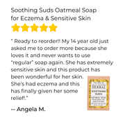 Ora's Amazing Herbal Soothing Suds Oatmeal Soap for Eczema & Sensitive Skin Soap
