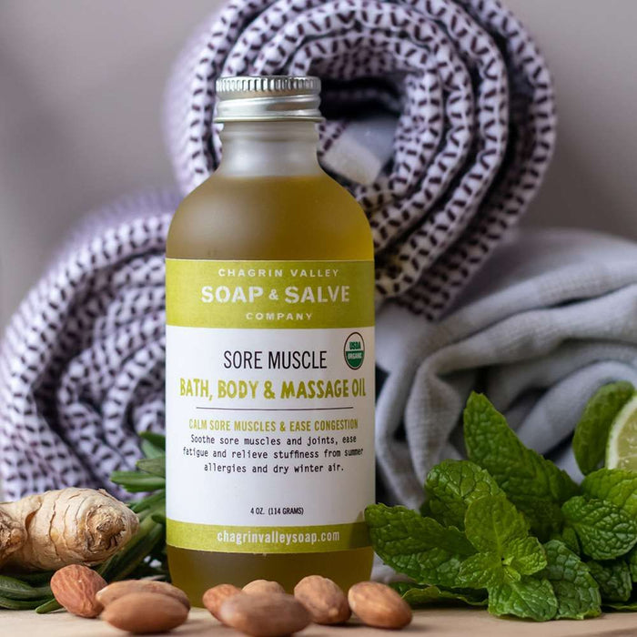 Chagrin Valley Soap & Salve - Bath & Body Oil: Sore Muscle