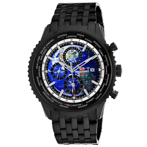 Bids.com Seapro Men's Meridian World Timer GMT Watches