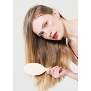 KOH-I-NOOR Beauty USA Janeke Synthetic Horn Oval Hair Brush – Gold Pin Detangling Brush Hair Brush Lavender