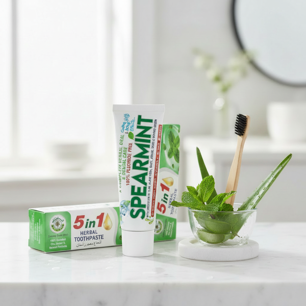 Adiva Naturals Spearmint Herbal Toothpaste Toothpaste White Smoke